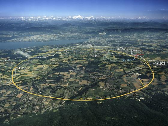 Vista aerea del CERN