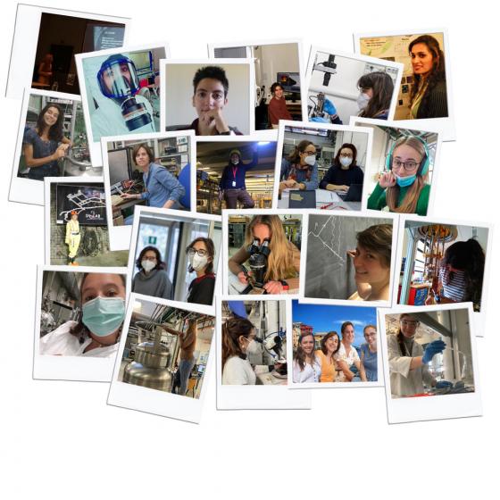 Collage delle ricercatrici DIFI per la Giornata internazionale delle donne e delle ragazze nella scienza